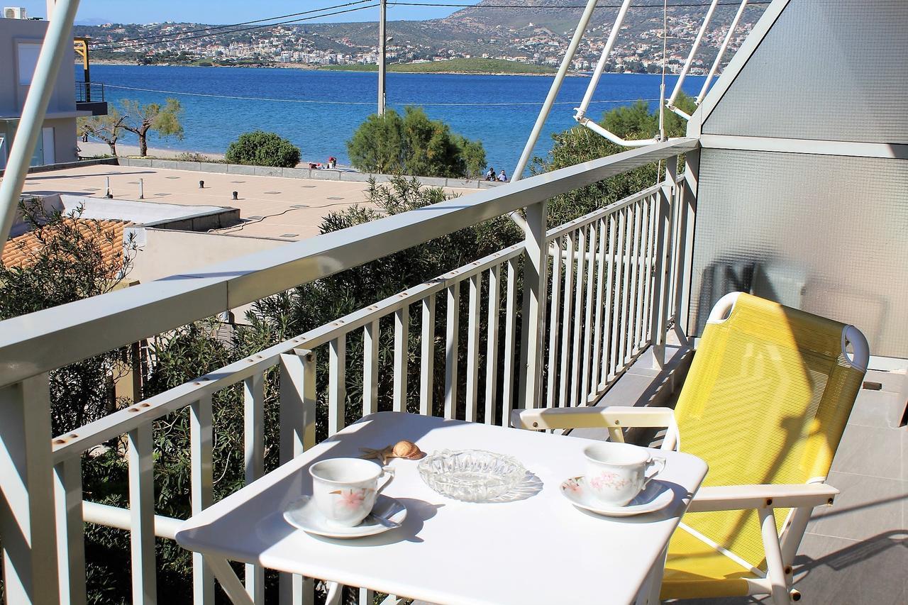 Apartment Sea View In Front Of The Beach Of Agia Marina Porto Rafti Ngoại thất bức ảnh