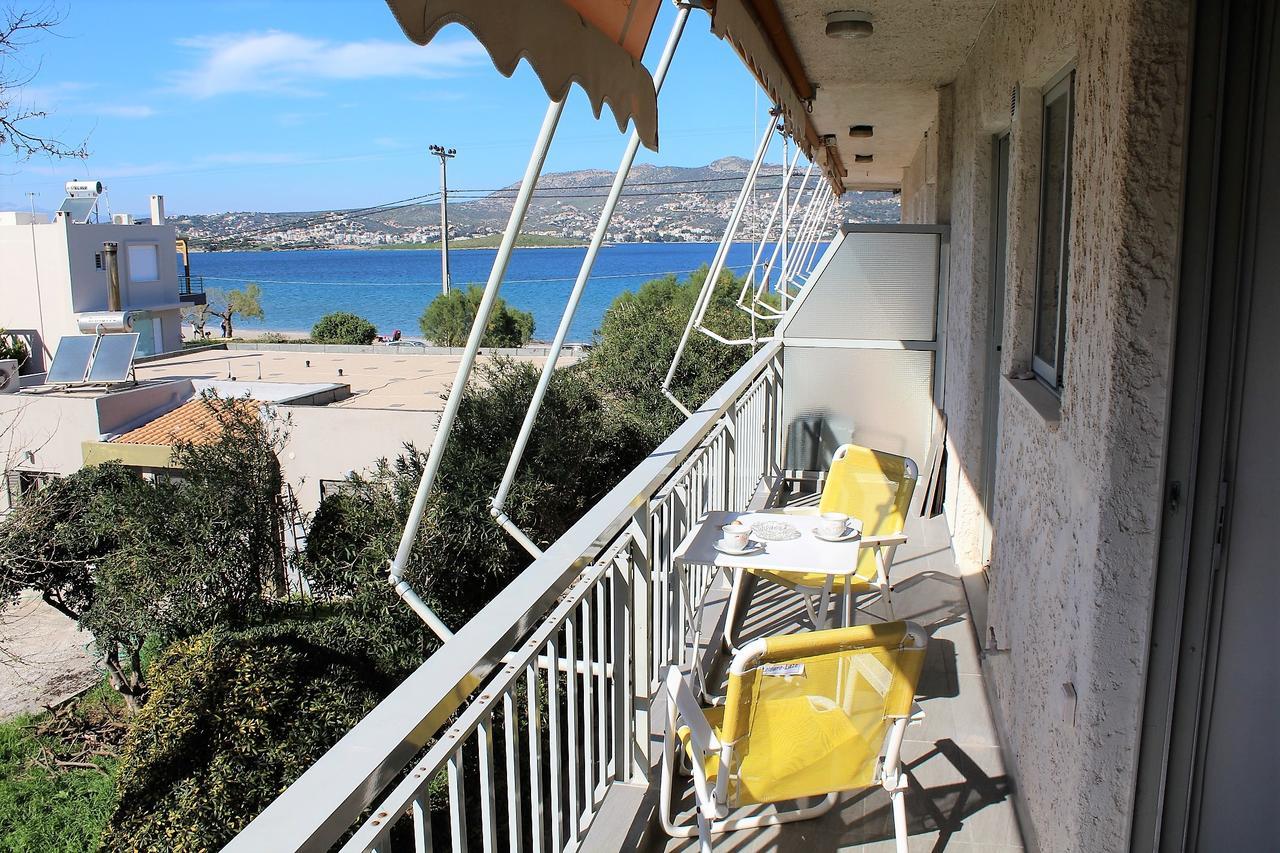 Apartment Sea View In Front Of The Beach Of Agia Marina Porto Rafti Ngoại thất bức ảnh